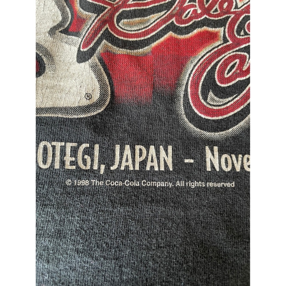 Vintage 1998 Dale Earnhardt Coca-Cola Twin Ring Motegi Japan T-Shirt XL Black - Picture 3 of 9